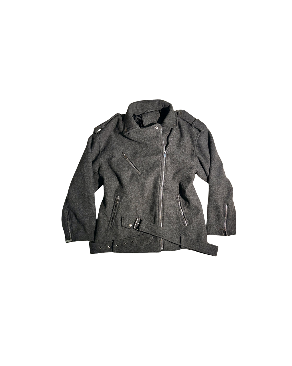 oversized grey jacket