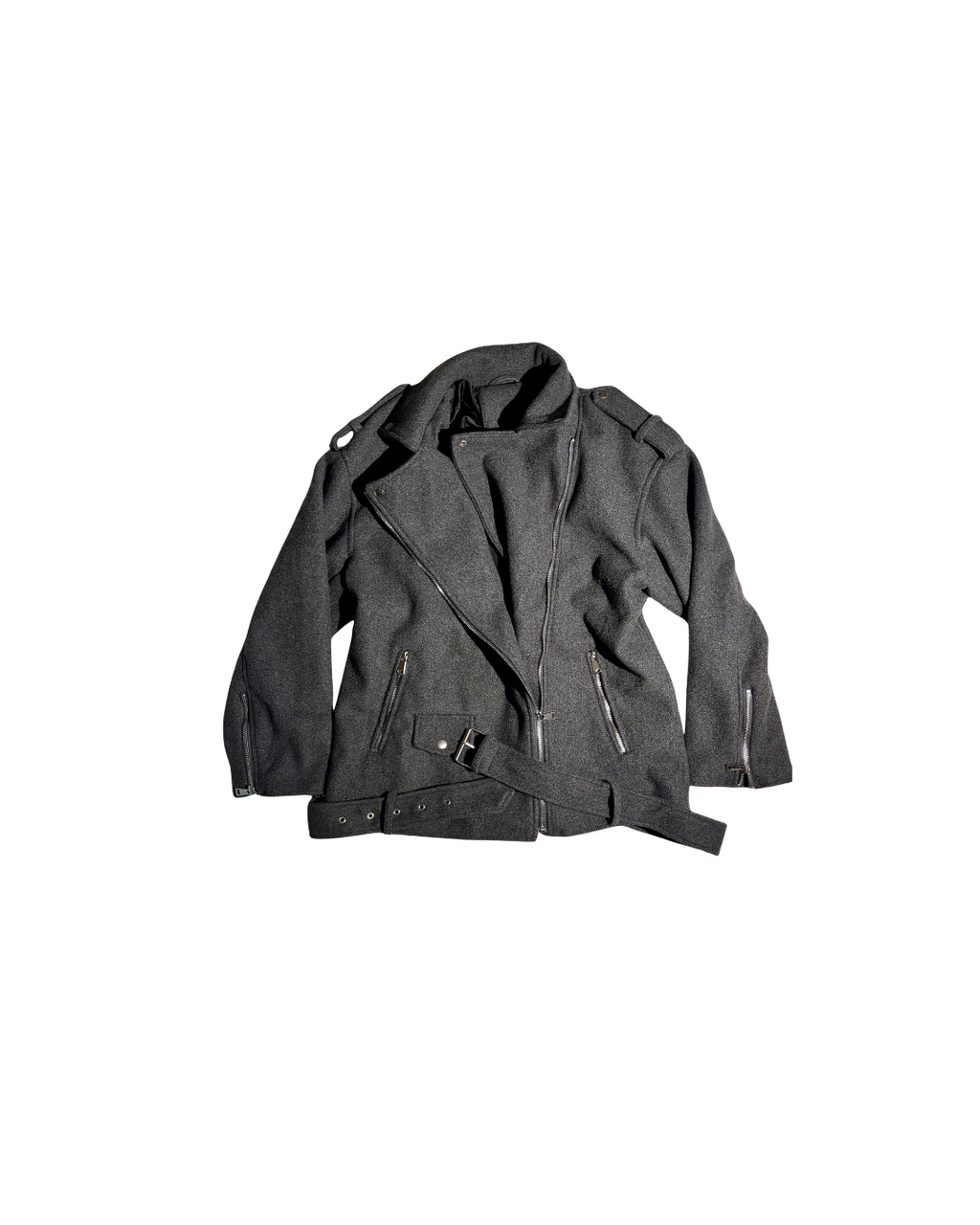 oversized grey jacket