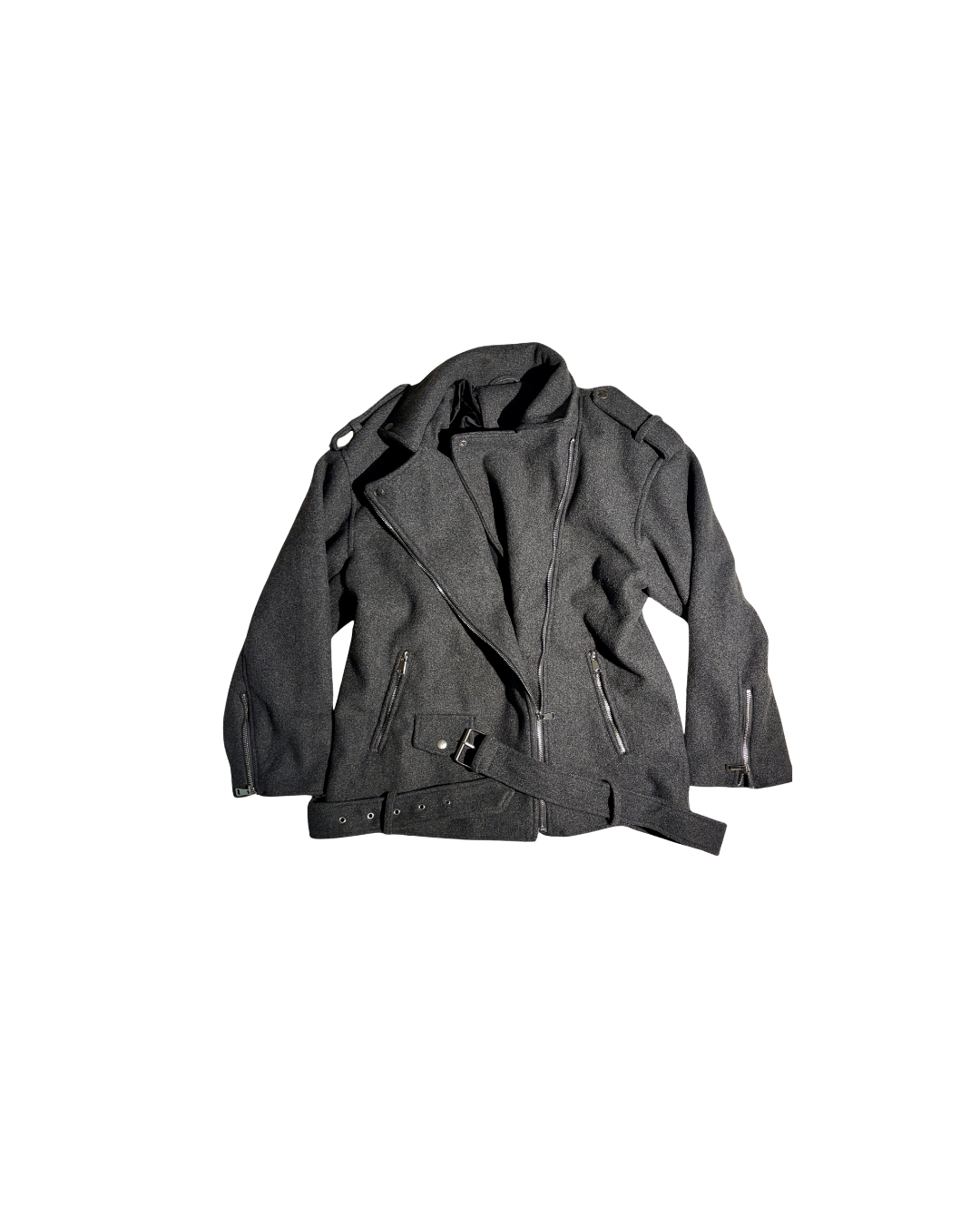 oversized grey jacket