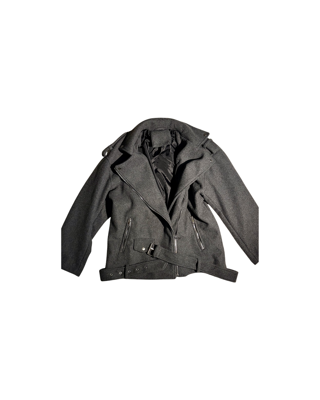 oversized grey jacket