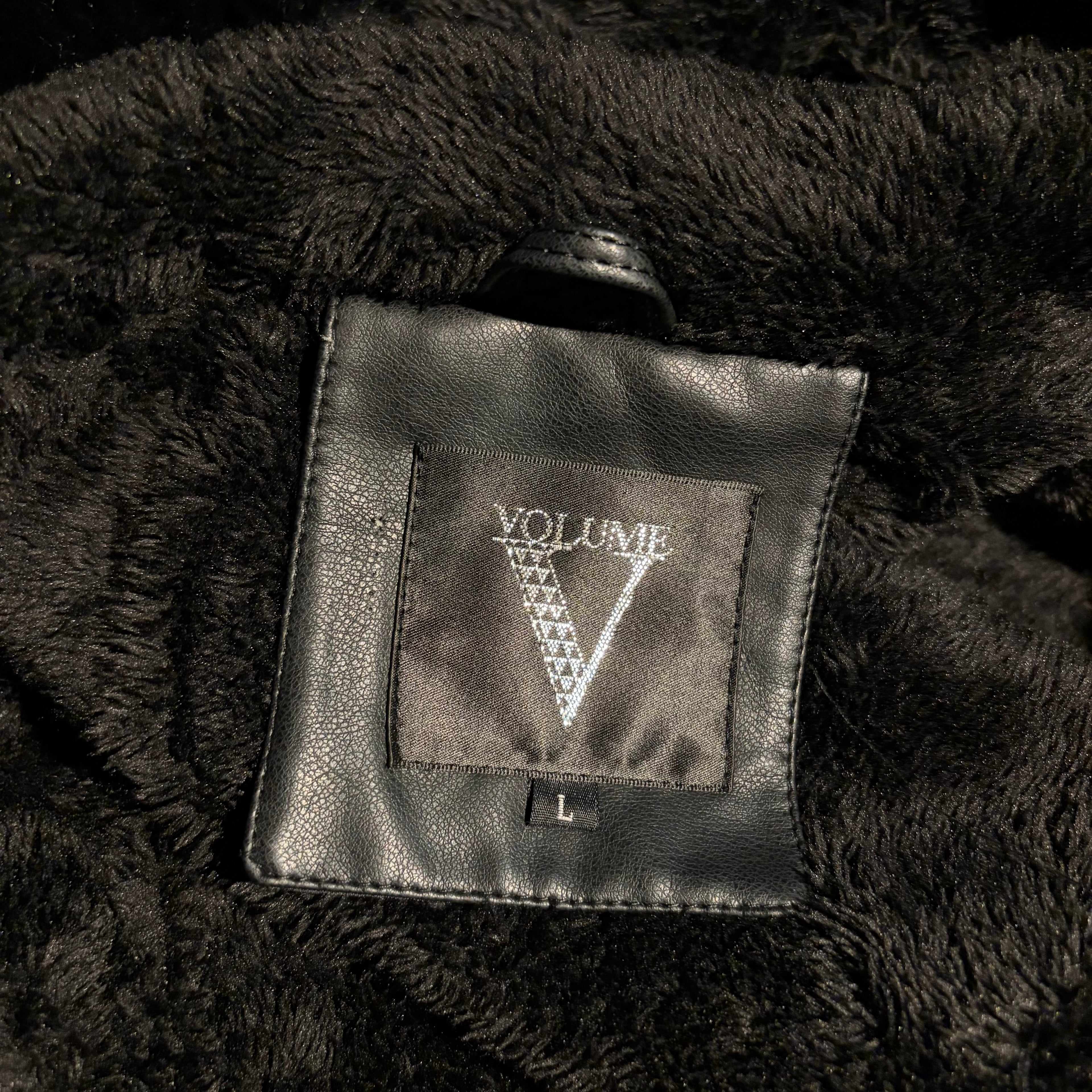 leather & fur tailored coat