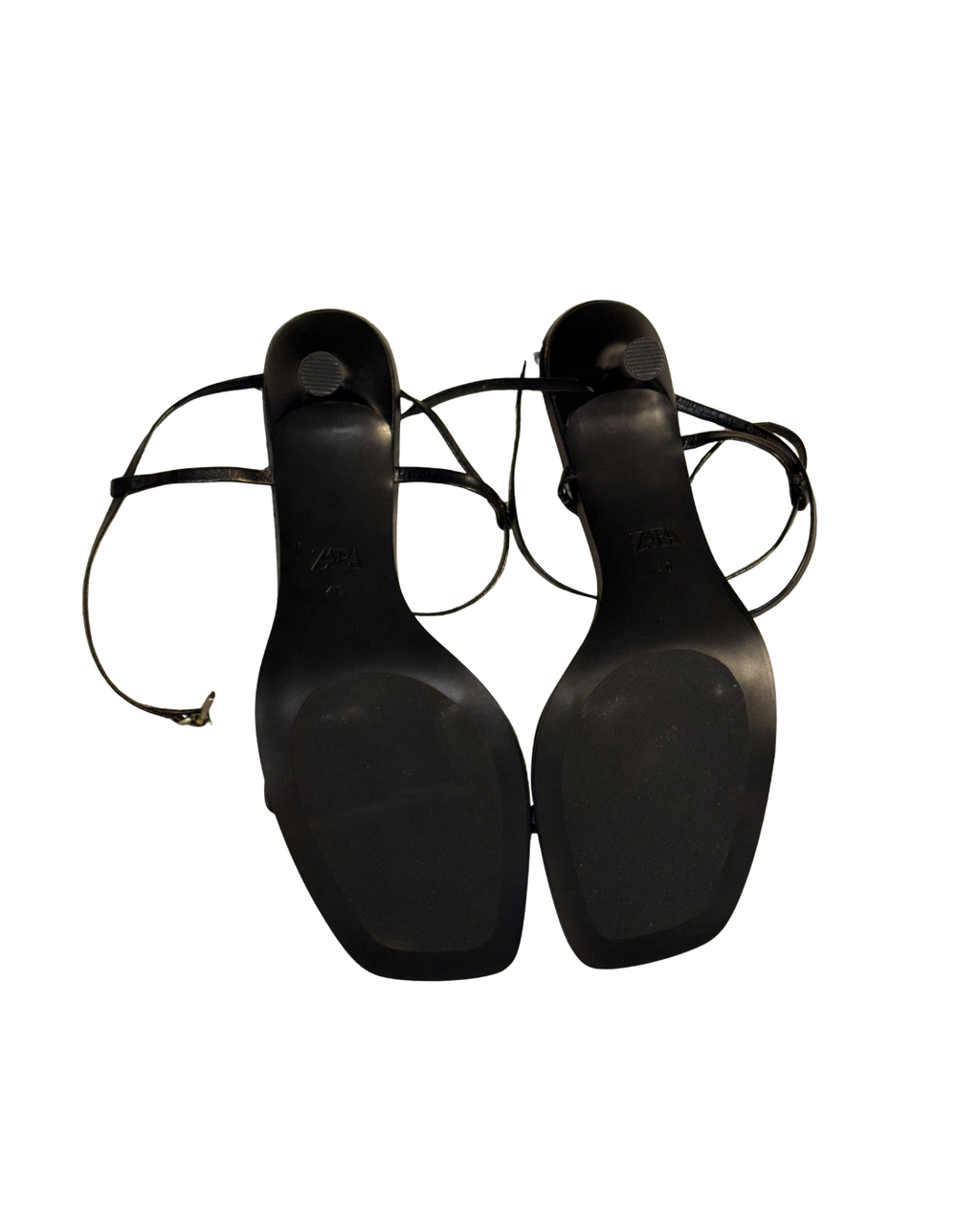 versatile black zara strappy sandals