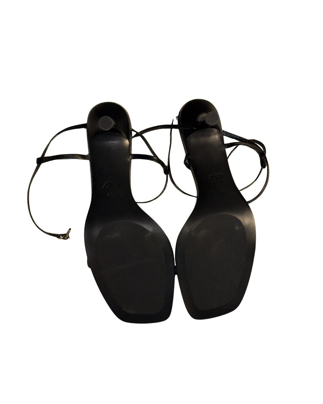 versatile black zara strappy sandals